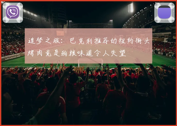 追梦之旅：巴克利推荐的纽约街头烤肉竟是狗粮味道令人失望